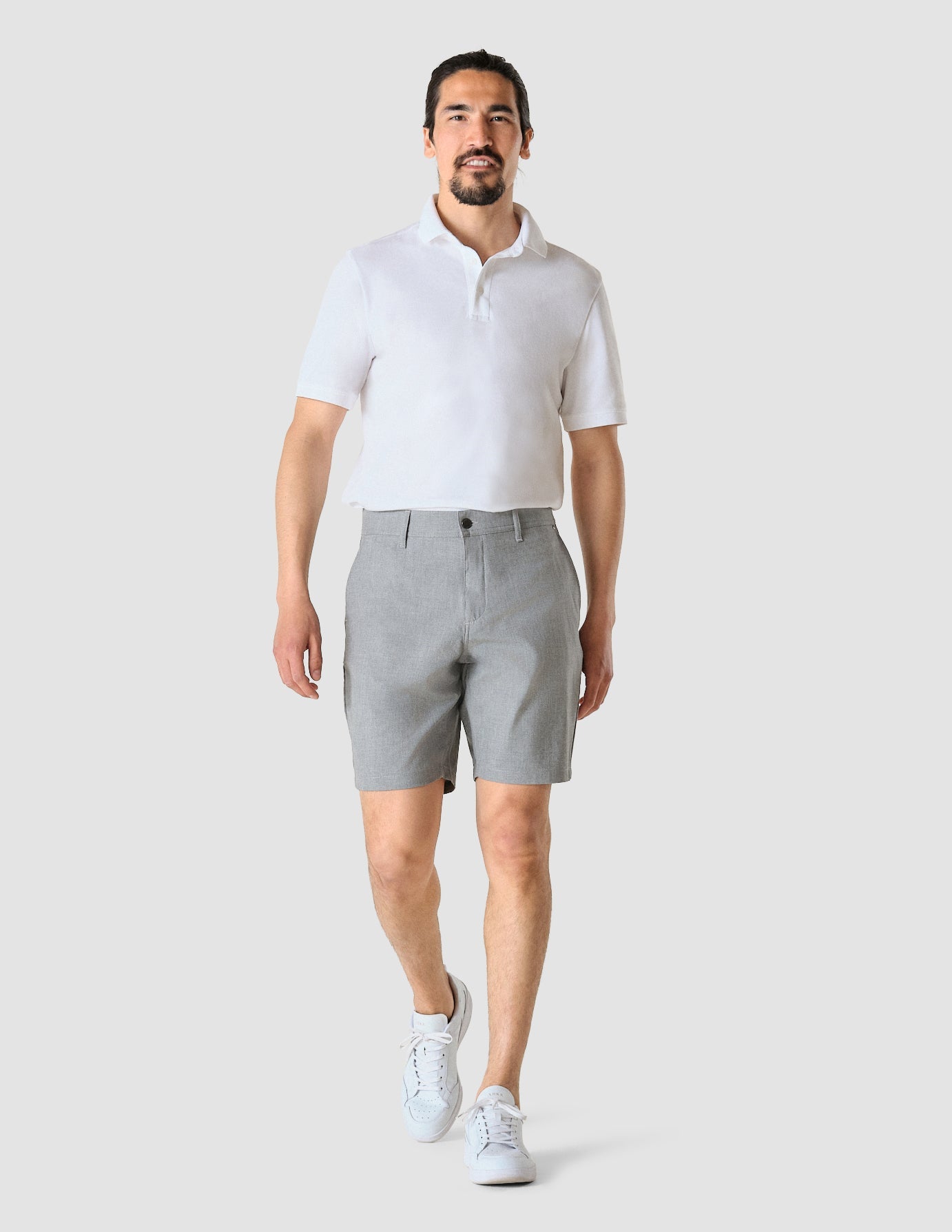 Tech Linen Shorts Charcoal